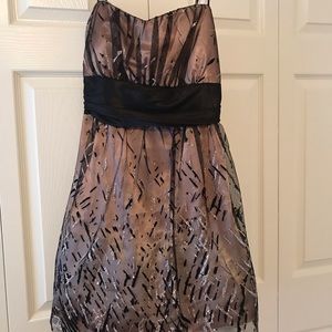 Champagne Sparkly Prom Dress